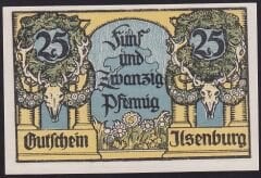 Almanya 25 Pfennig Notgeld 1923 Çil