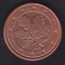 Avrupa Birliği 1 Euro Cent 2002 F