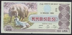 1983 9 NİSAN ÇEYREK BİLET - K SERİSİ