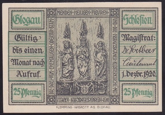 ALMANYA 25 PFENNİNG NOTGELD 1920 ÇİL