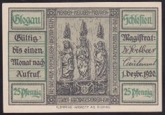 ALMANYA 25 PFENNİNG NOTGELD 1920 ÇİL