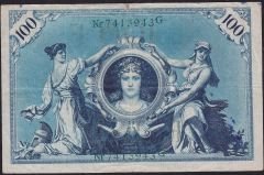 Almanya 100 Mark 1908 Çok Temiz