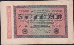 Almanya 20.000 Mark 1923 Çok Çok Temiz