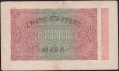 Almanya 20.000 Mark 1923 Çok Çok Temiz