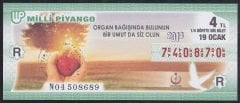 2013 19 OCAK ÇEYREK BİLET - R SERİSİ