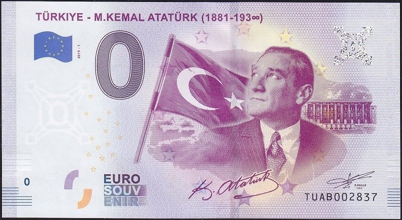 Türkiye M.Kemal Atatürk - 0 Euro 2019 Çil