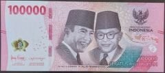 Endonezya 100000 Rupiah 2022 Çil