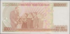 7.Emisyon 3.Tertip 100000 Lira F16 353703 Çilaltı Çil