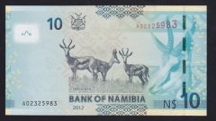 NAMİBYA 10 DOLAR 2012 ÇİL