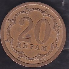 TACİKİSTAN 20 DİRAM 2006