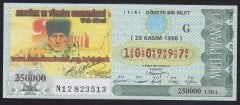 1998 29 KASIM ÇEYREK BİLET