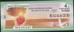 2013 19 Ocak Çeyrek Bilet - S Serisi