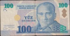 8.Emisyon 100 YTL A02 323857 Temiz