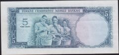 5.Emisyon 3.Tertip 5 Lira F20 462754 Çok Temiz+