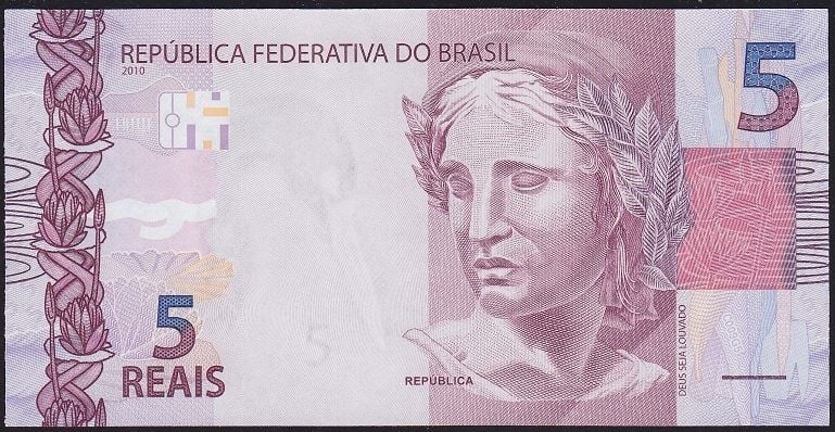 Brezilya 5 Reais 2010 Çil 666