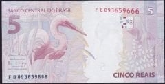 Brezilya 5 Reais 2010 Çil 666