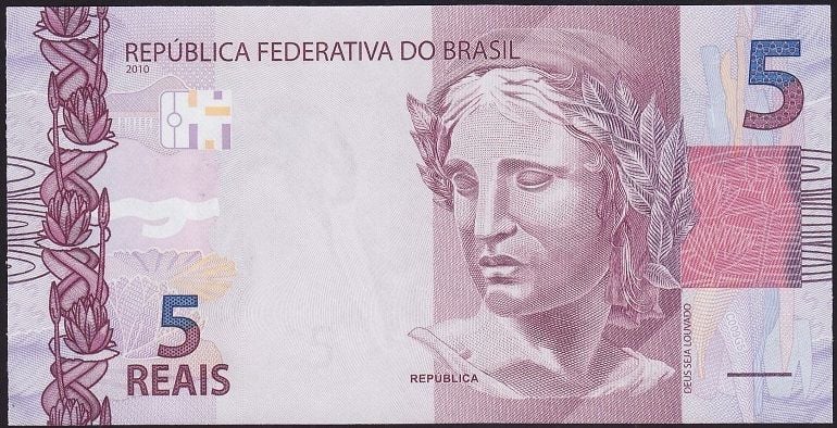 Brezilya 5 Reais 2010 Çil