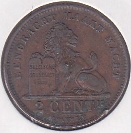 BELÇİKA 2 CENT 1919