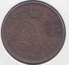BELÇİKA 2 CENT 1919
