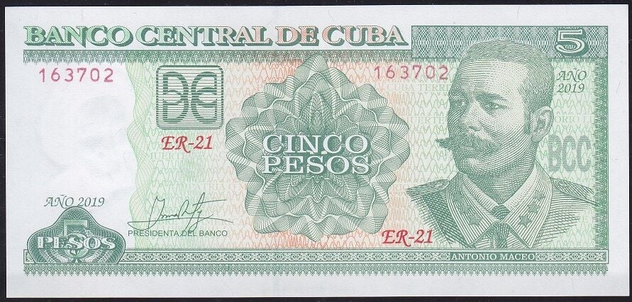 Küba 5 Pesos 2019 Çil