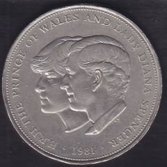 İngiltere 25 Pence 1981 Prens Charles ve Lady Diana düğünü Hatıra Para