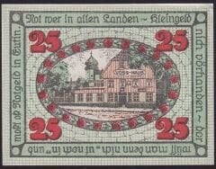 Almanya 25 Pfennig Notgeld 1920 Çilaltı Çil