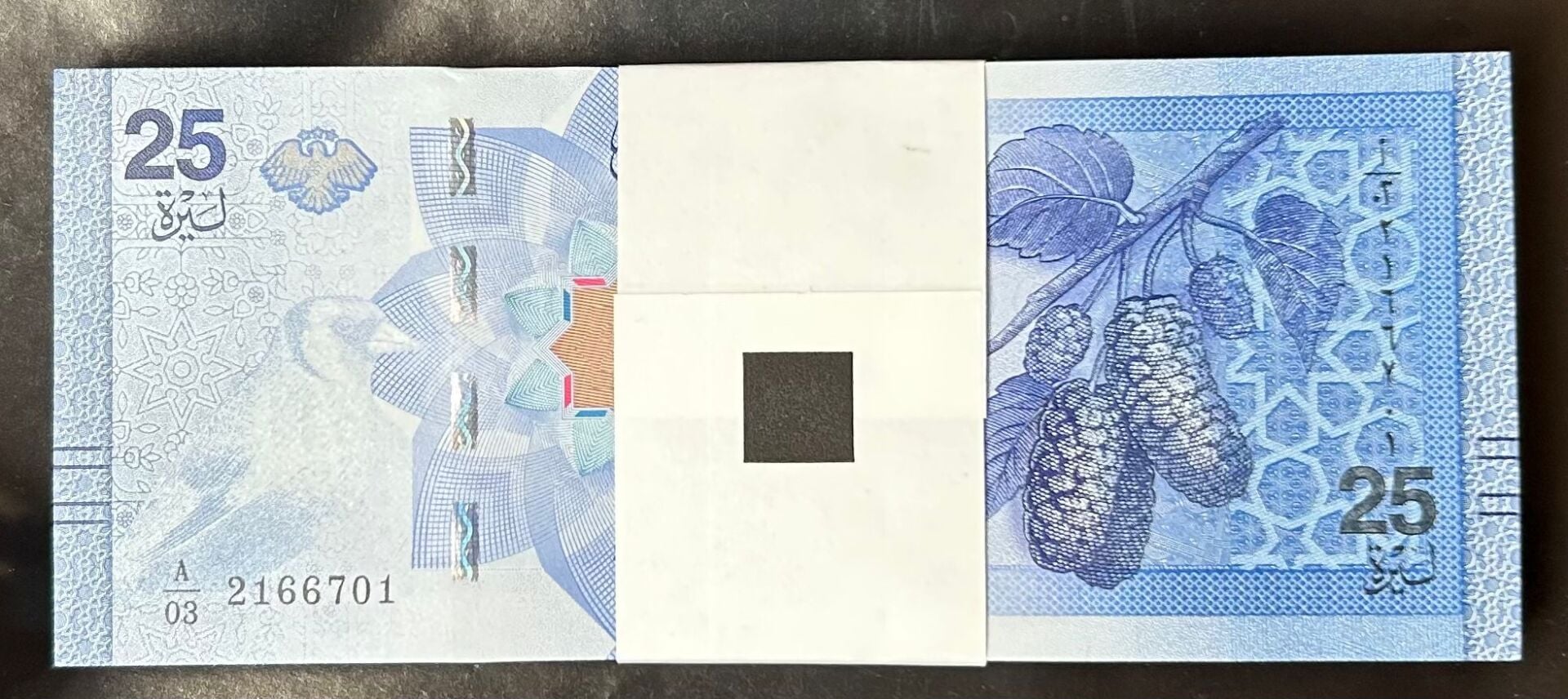 Suriye 25 Pound 2025 Çil Deste ( 100 Adet )