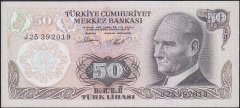 6.Emisyon 2.Tertip 50 Lira J25 392019 Çil