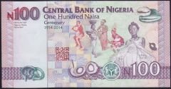 Nijerya 100 Naira 2024 Çil Hatıra 100.Yıl 3430333