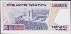 7.EMİSYON 1.TERTİP 500000 LİRA B84 242654 ÇİLALTI