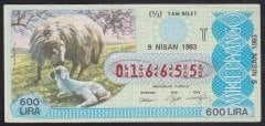 1983 9 NİSAN TAM BİLET - T SERİSİ