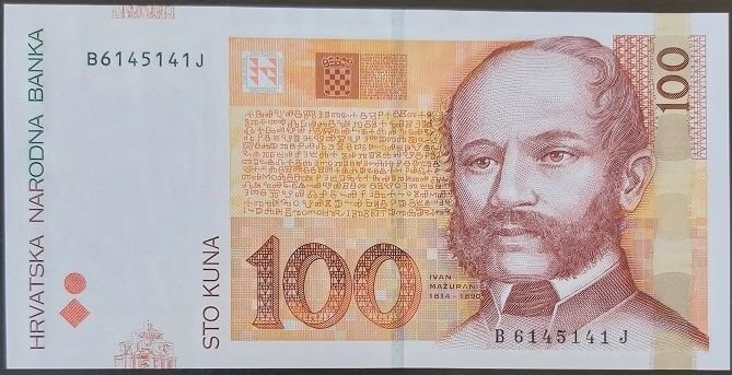 Hırvatistan 100 Kuna 2012 Çilaltı Çil 41b