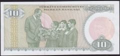 7.Emisyon 1.Tertip 10 Lira B08 361590 Çilaltı Çil Kısa Kaş