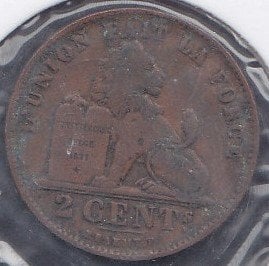 BELÇİKA 2 CENT 1912