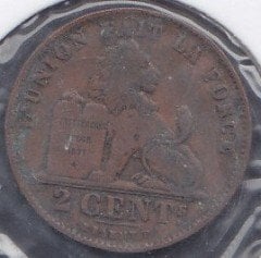 BELÇİKA 2 CENT 1912