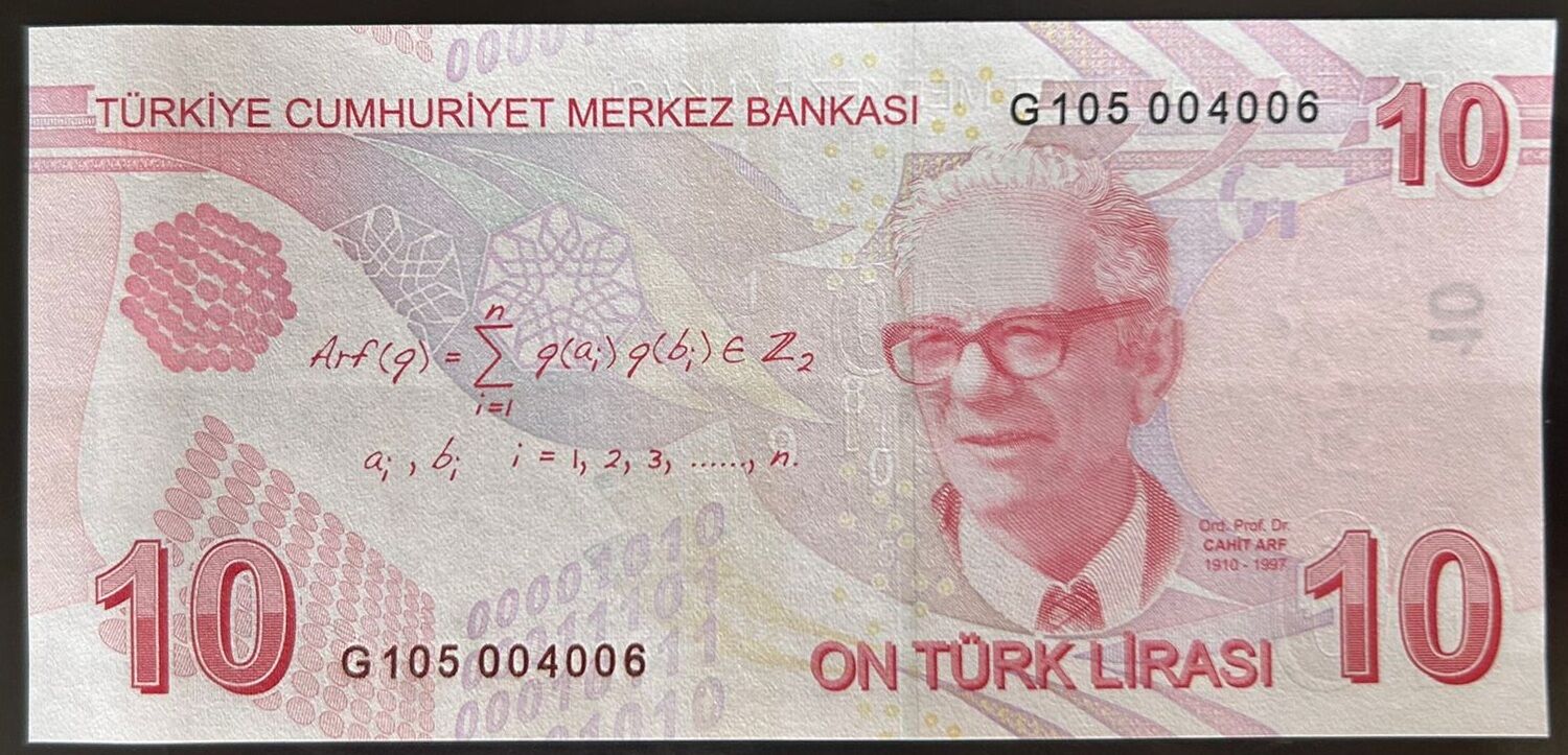 9.Emisyon 7.Tertip 10 Lira G105 0040XX Çil