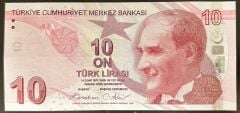 9.Emisyon 7.Tertip 10 Lira G105 0040XX Çil