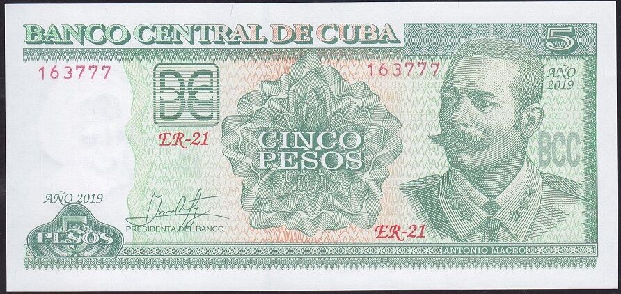 Küba 5 Pesos 2019 Çil ( 777 )