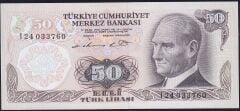 6.Emisyon 1.Tertip 50 Lira I24 033760 Çilaltı Çil