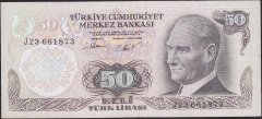 6.Emisyon 2.Tertip 50 Lira J23 661873 Çok Temiz