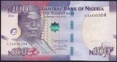Nijerya 100 Naira 2024 Çil Hatıra 100.Yıl