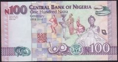 Nijerya 100 Naira 2024 Çil Hatıra 100.Yıl