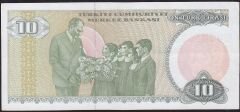 7.Emisyon 1.Tertip 10 Lira B08 840831 Çilaltı Kısa Kaş