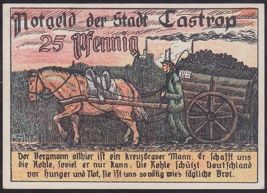 ALMANYA 25 PFENNİNG NOTGELD 1921 ÇİL