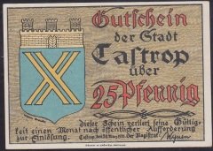 ALMANYA 25 PFENNİNG NOTGELD 1921 ÇİL