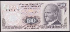 6.Emisyon 1.Tertip 50 Lira I21 514122 Çok Çok Temiz+