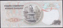 6.Emisyon 2.Tertip 50 Lira J22 049629 Çil