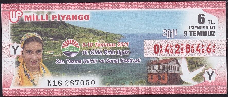 2011 9 Temmuz Yarım Bilet - Y Serisi
