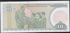 7.Emisyon 1.Tertip 10 Lira A88 414192 Çil Kısa Kaş