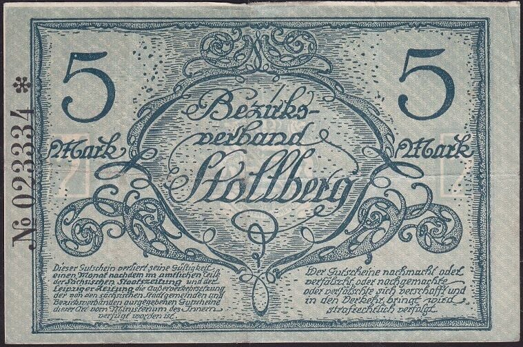 Almanya 5 Mark 1918 Çok Temiz+ ( Yıldızlı Seri )